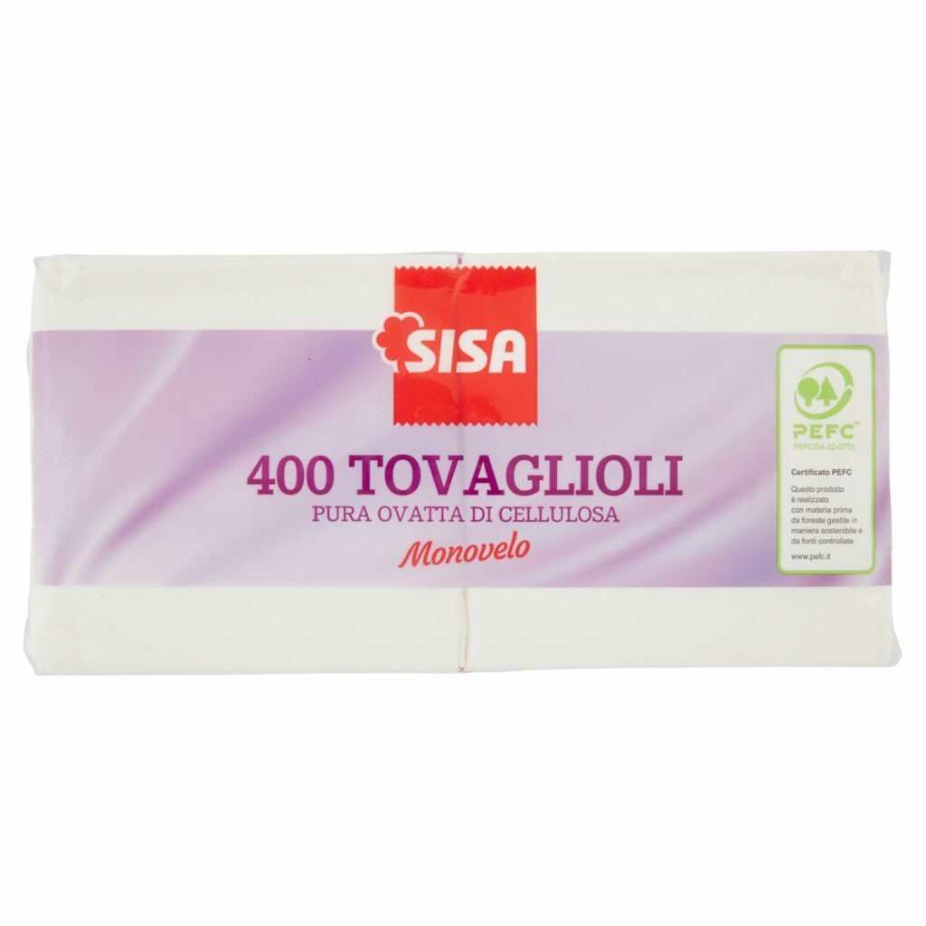 Sisa Tovaglioli Monovelo 400 pz