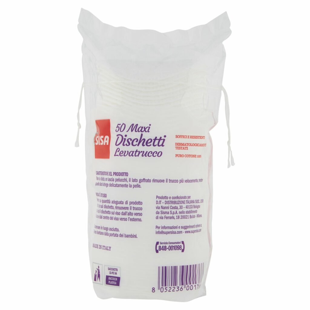Sisa Maxi Dischetti Levatrucco 50 pz