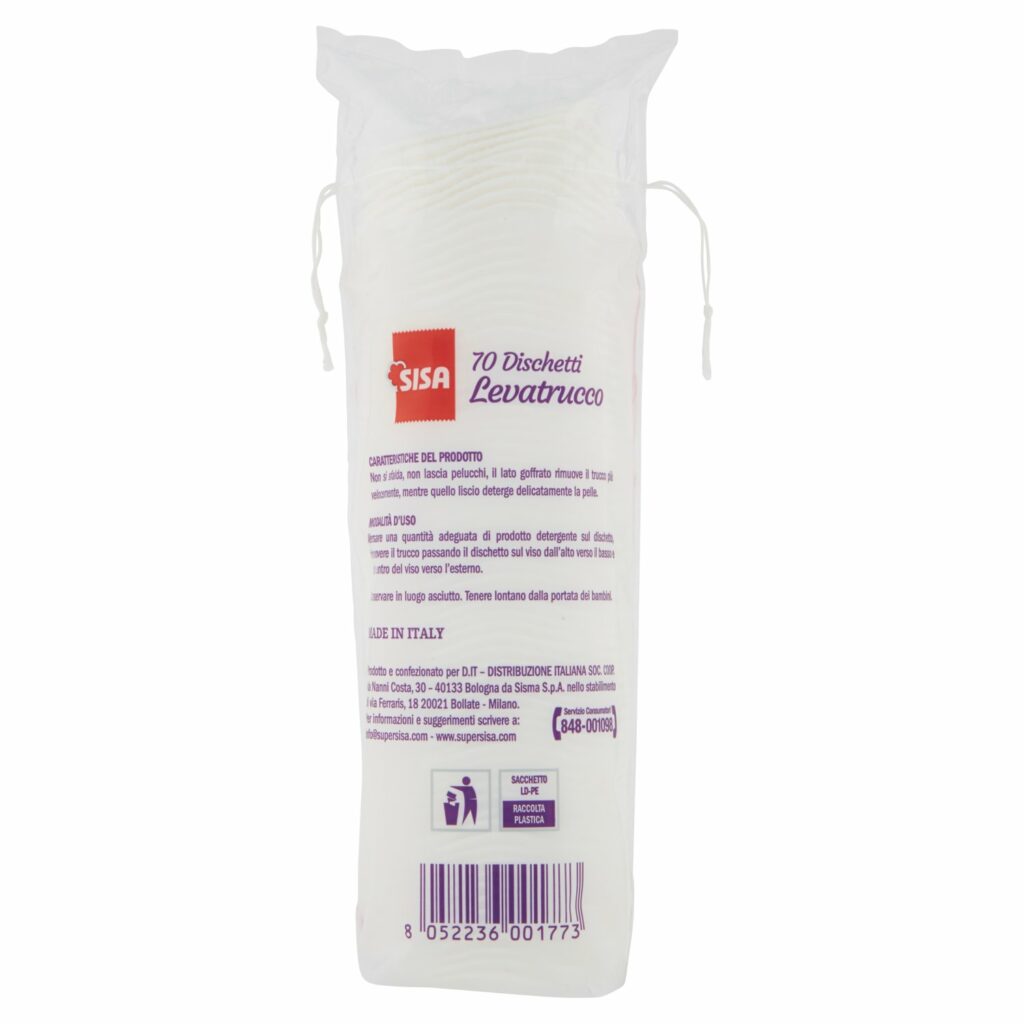 Sisa Dischetti Levatrucco 70 pz
