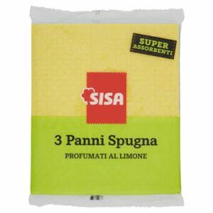 Sisa Panni Spugna Profumati al Limone 3 pz