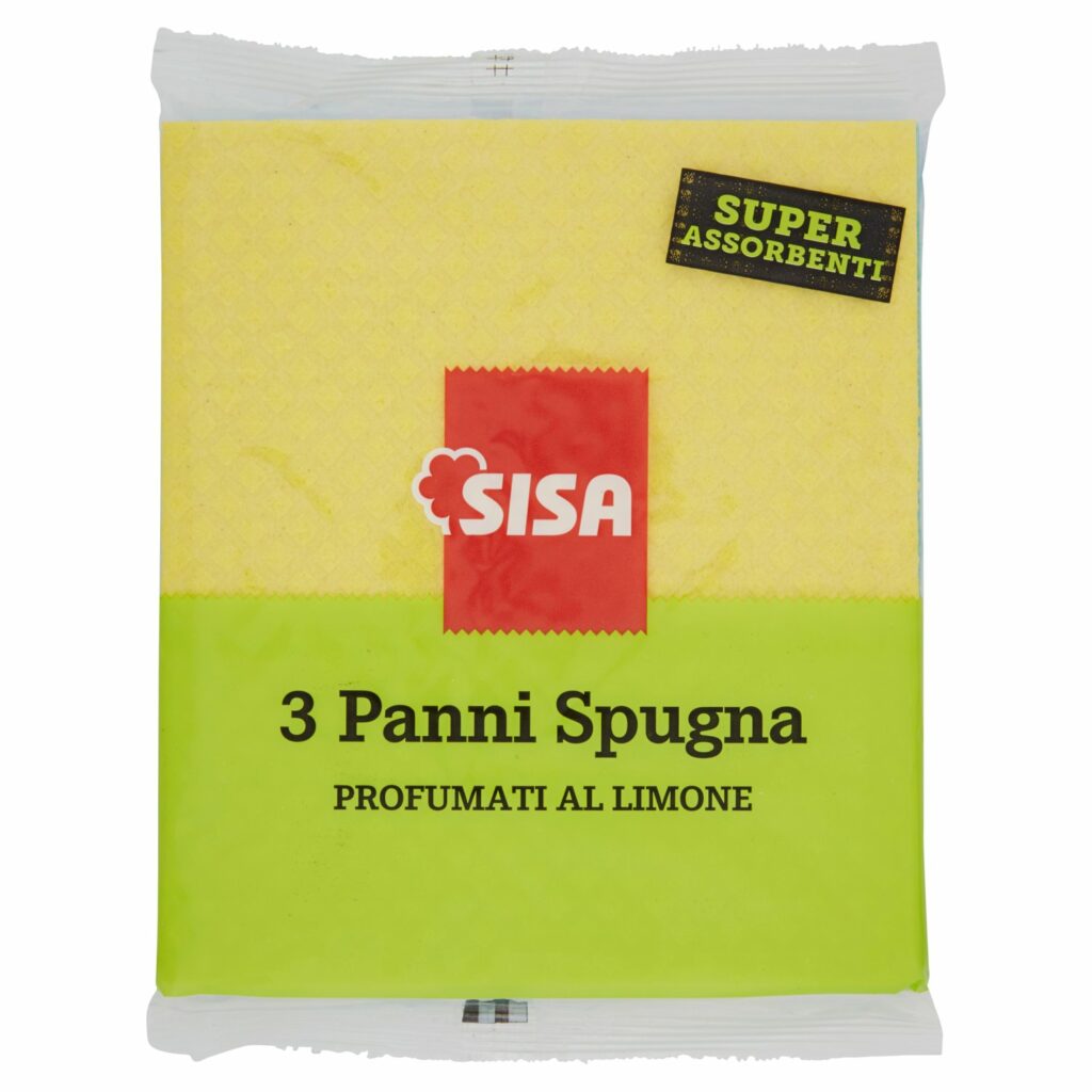 Sisa Panni Spugna Profumati al Limone 3 pz