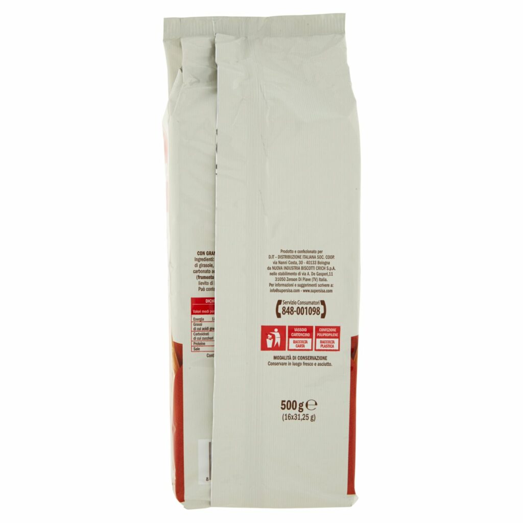 Sisa Crackers con Granelli di Sale in Superficie 500 g