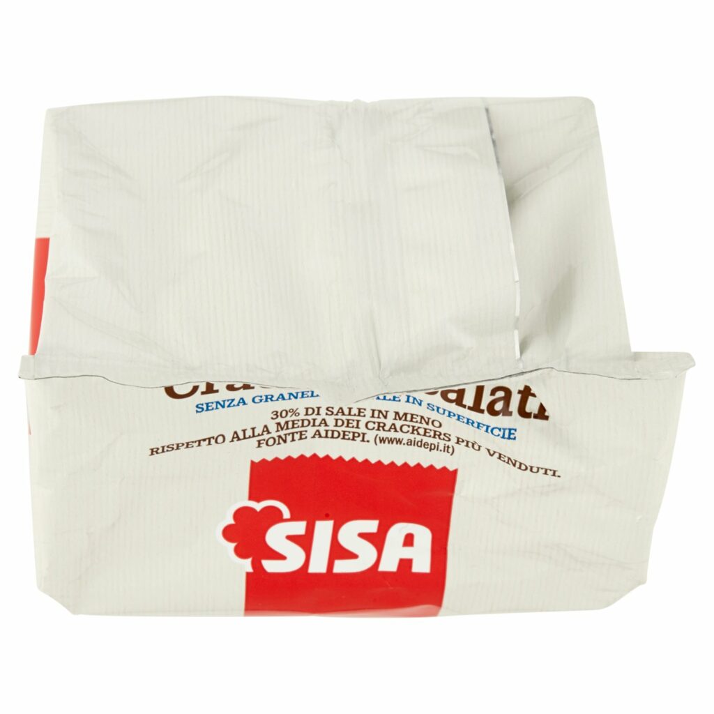 Sisa Crackers Salati senza Granelli di Sale in Superficie 500 g
