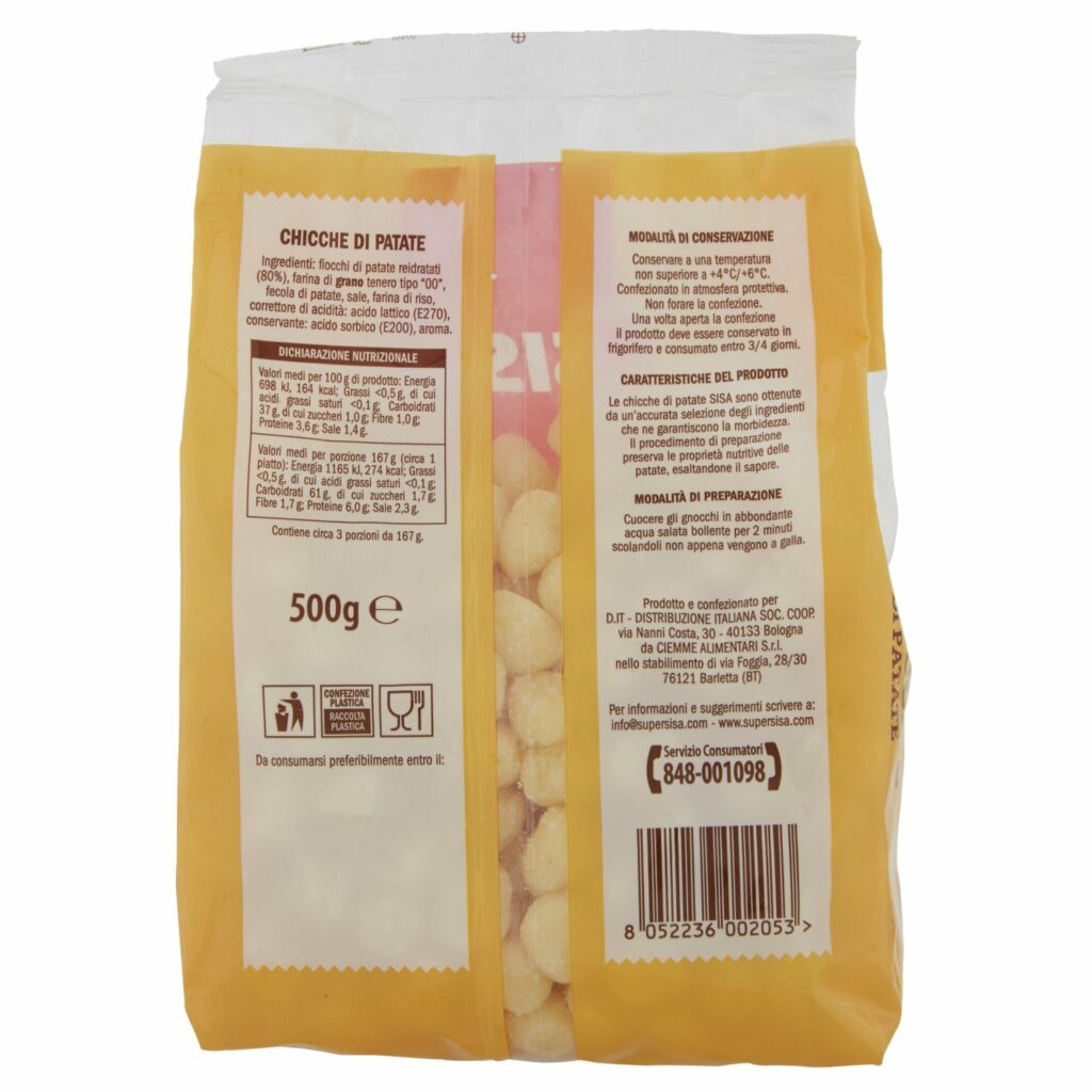 Sisa Chicche di Patate 500 g