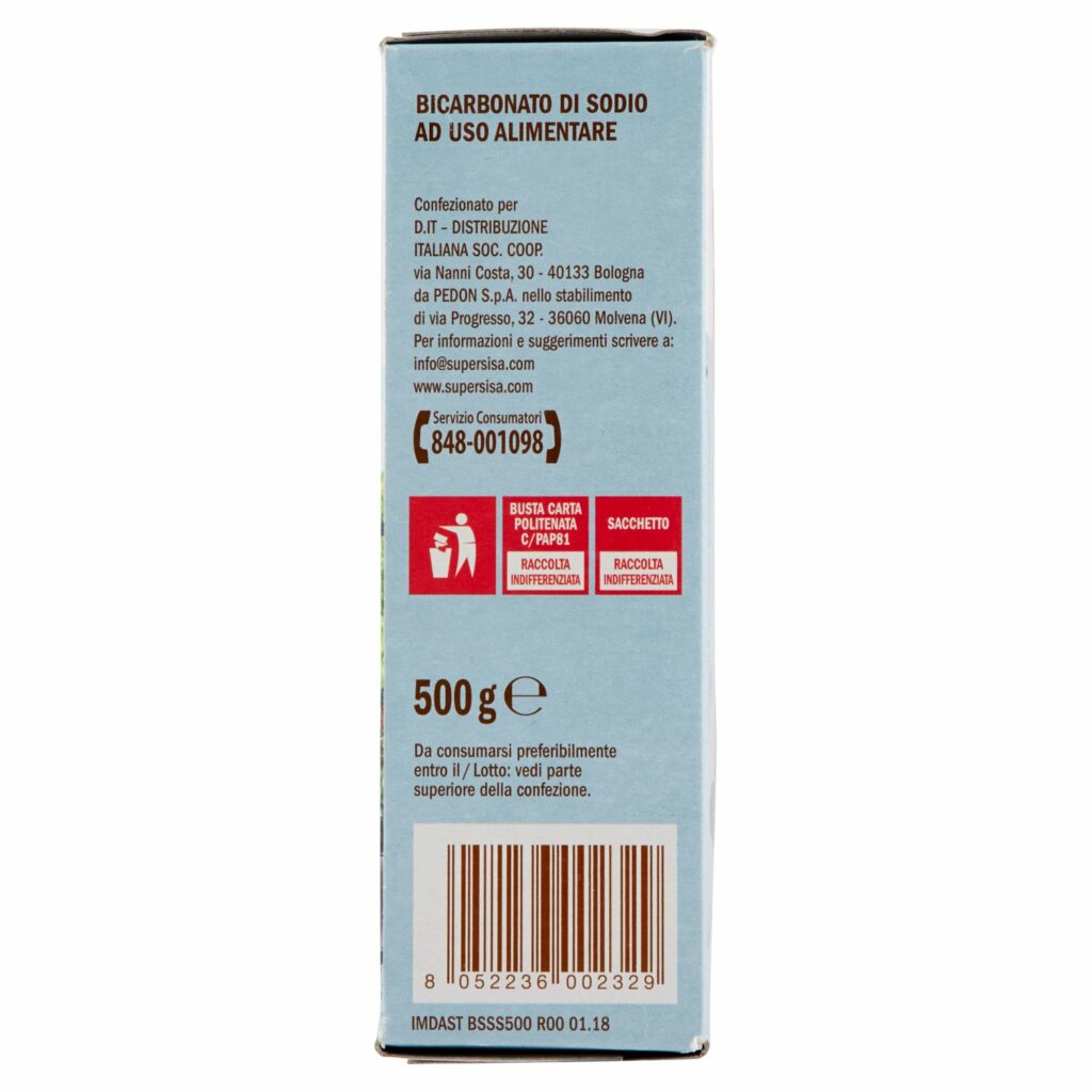Sisa Bicarbonato di Sodio 500 g