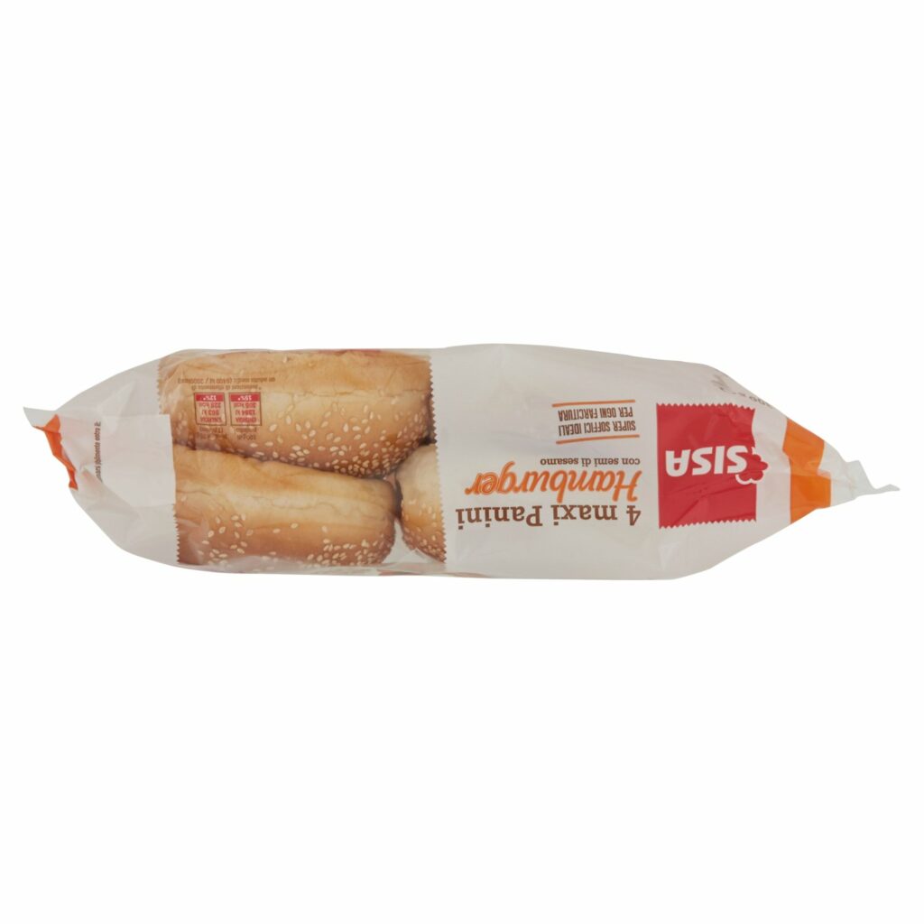 Sisa maxi Panini Hamburger con semi di sesamo 4 pezzi 300 g