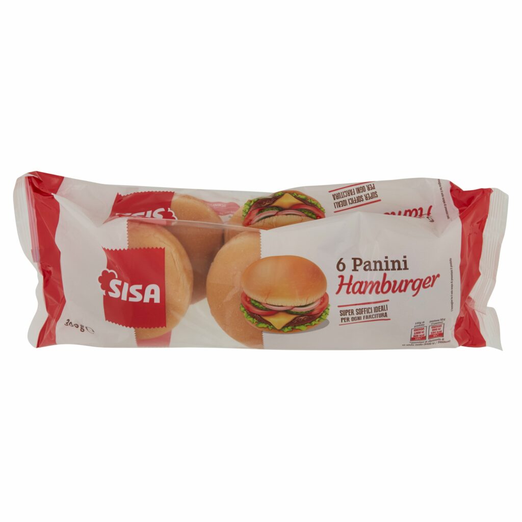 Sisa Panini Hamburger 6 pezzi 300 g