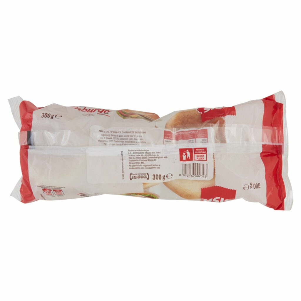 Sisa Panini Hamburger 6 pezzi 300 g