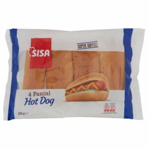 Sisa Panini Hot Dog 4 pezzi 250 g