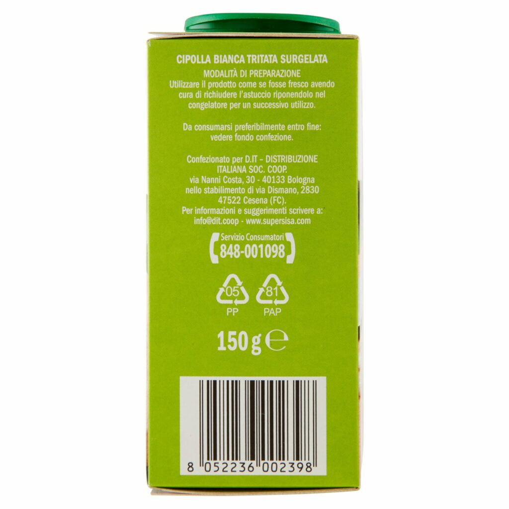 Sisa Cipolla bianca tritata Surgelata 150 g