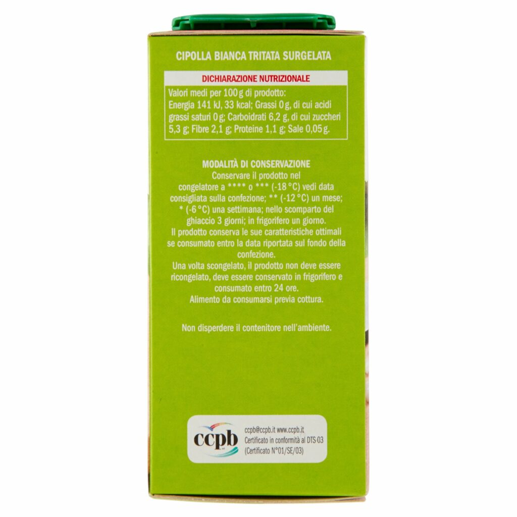 Sisa Cipolla bianca tritata Surgelata 150 g