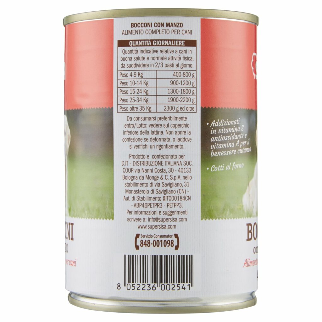 Sisa Bocconi con Manzo 400 g