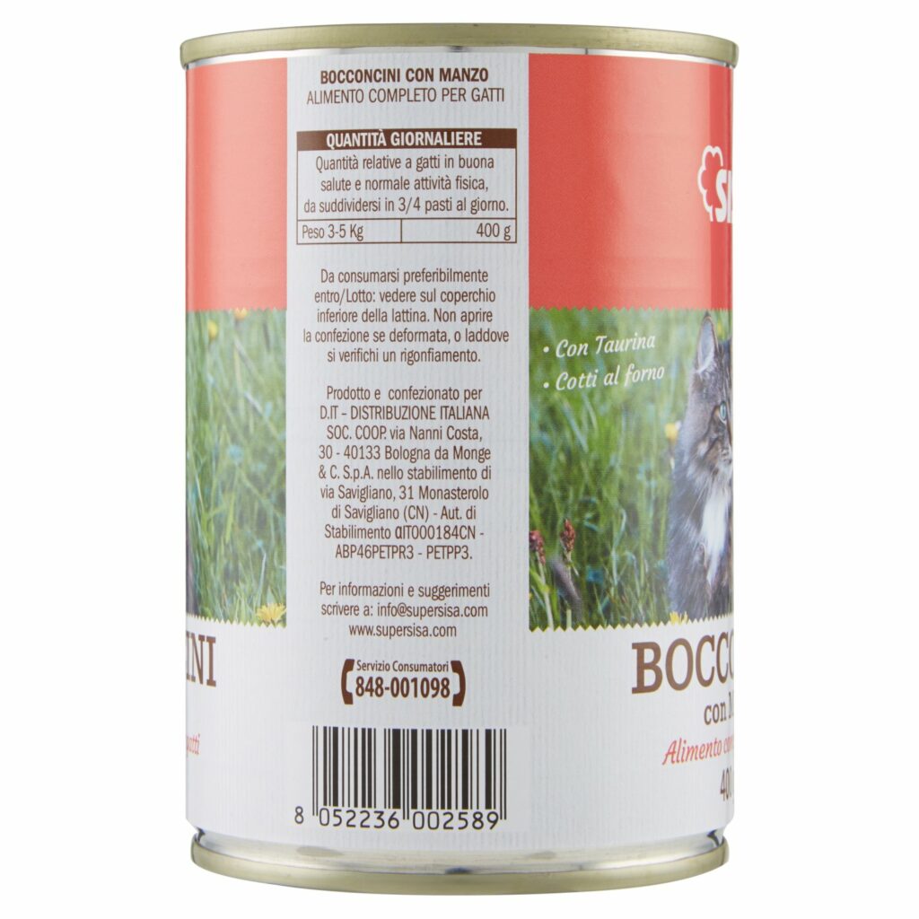 Sisa Bocconcini con Manzo 400 g
