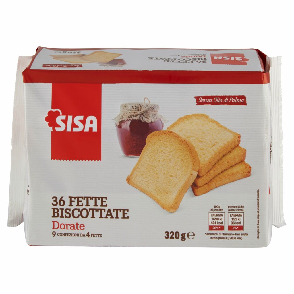 Sisa 36 Fette Biscottate Dorate 320 g