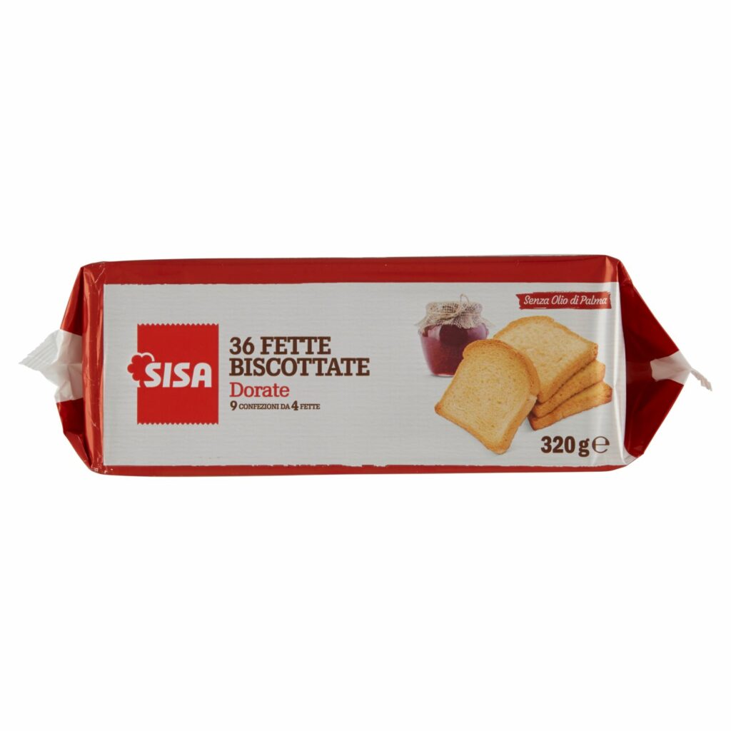 Sisa 36 Fette Biscottate Dorate 320 g