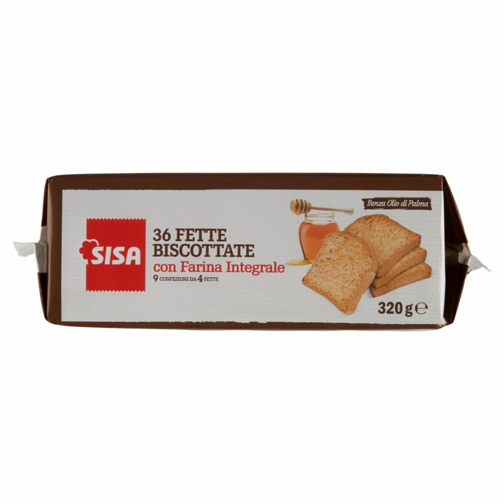 Sisa 36 Fette Biscottate con Farina Integrale 320 g