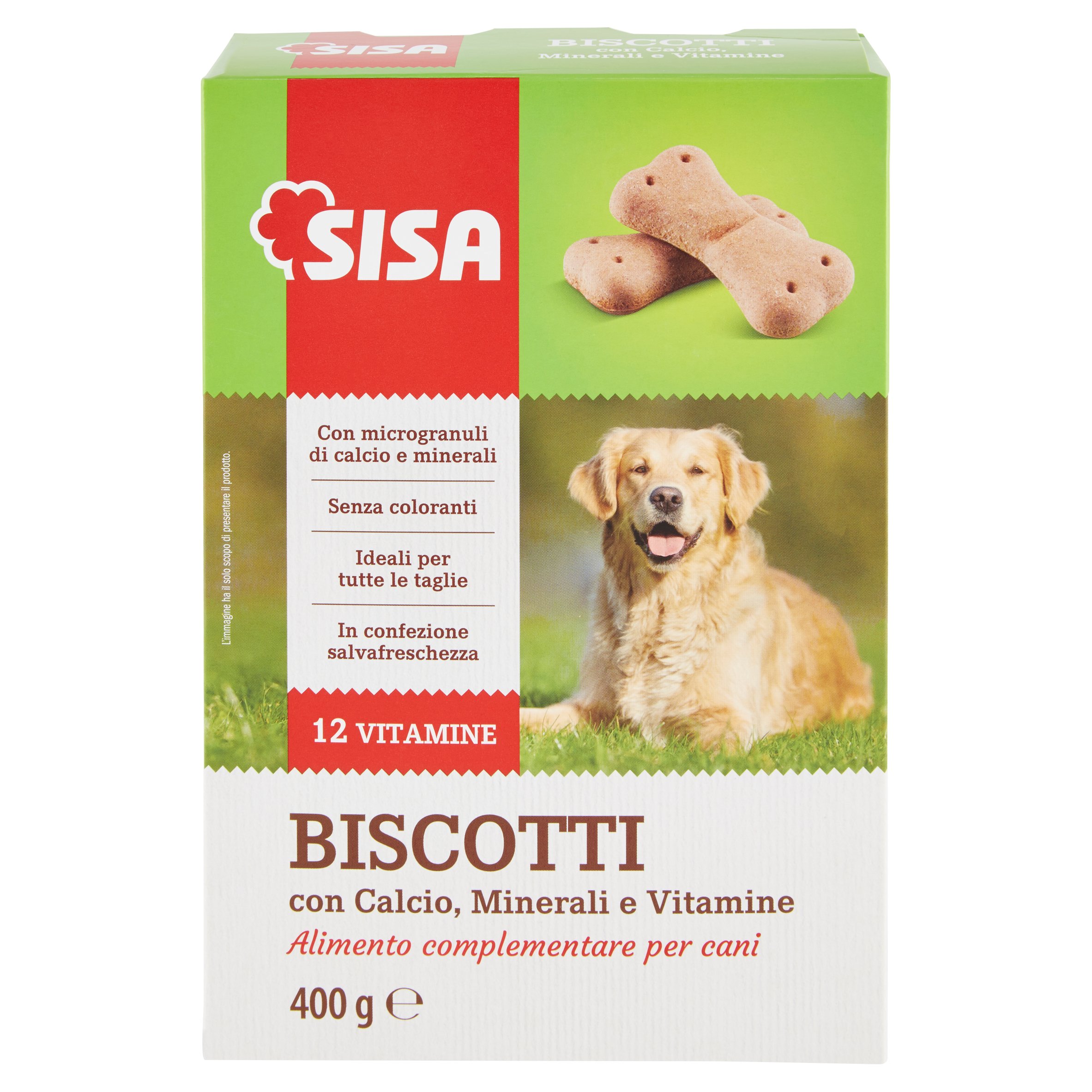 Sisa Biscotti con Calcio, Minerali e Vitamine 400 g - SuperSISA