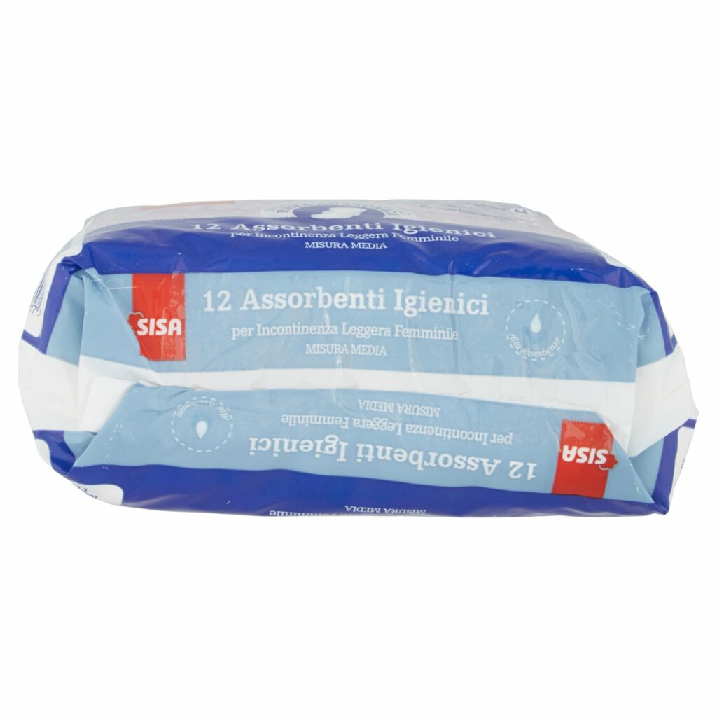 Sisa Assorbenti Igienici per Incontinenza Leggera Femminile Misura Media 12 pz