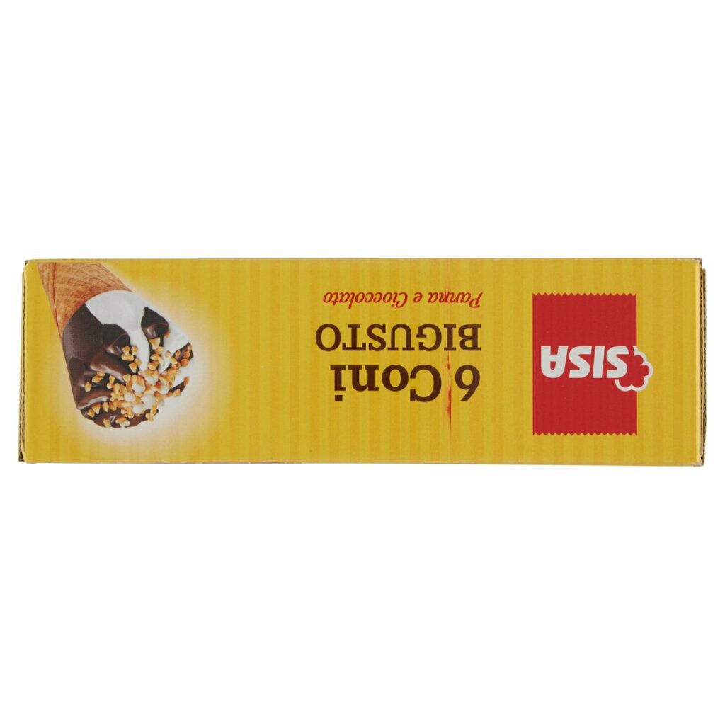 Sisa Coni Bigusto Panna e Cioccolato 6 x 75 g