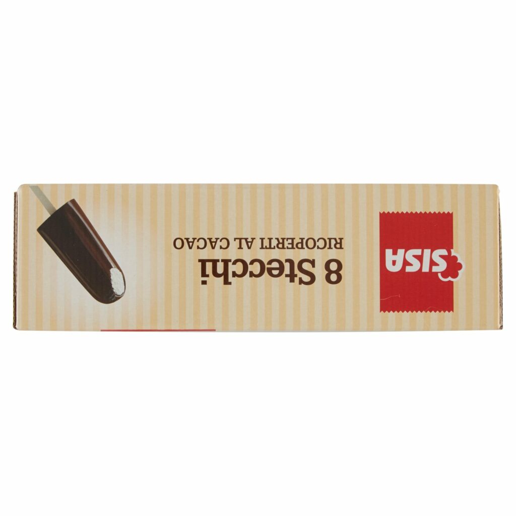 Sisa Stecchi Ricoperti al Cacao Panna e Cacao 8 x 50 g
