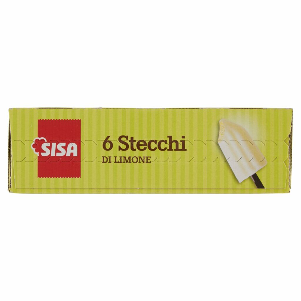 Sisa Stecchi di Limone Bastoncino di liquirizia 6 x 80 g
