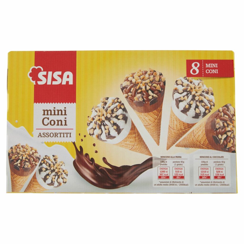 Sisa mini Coni Assortiti 8 x 40 g