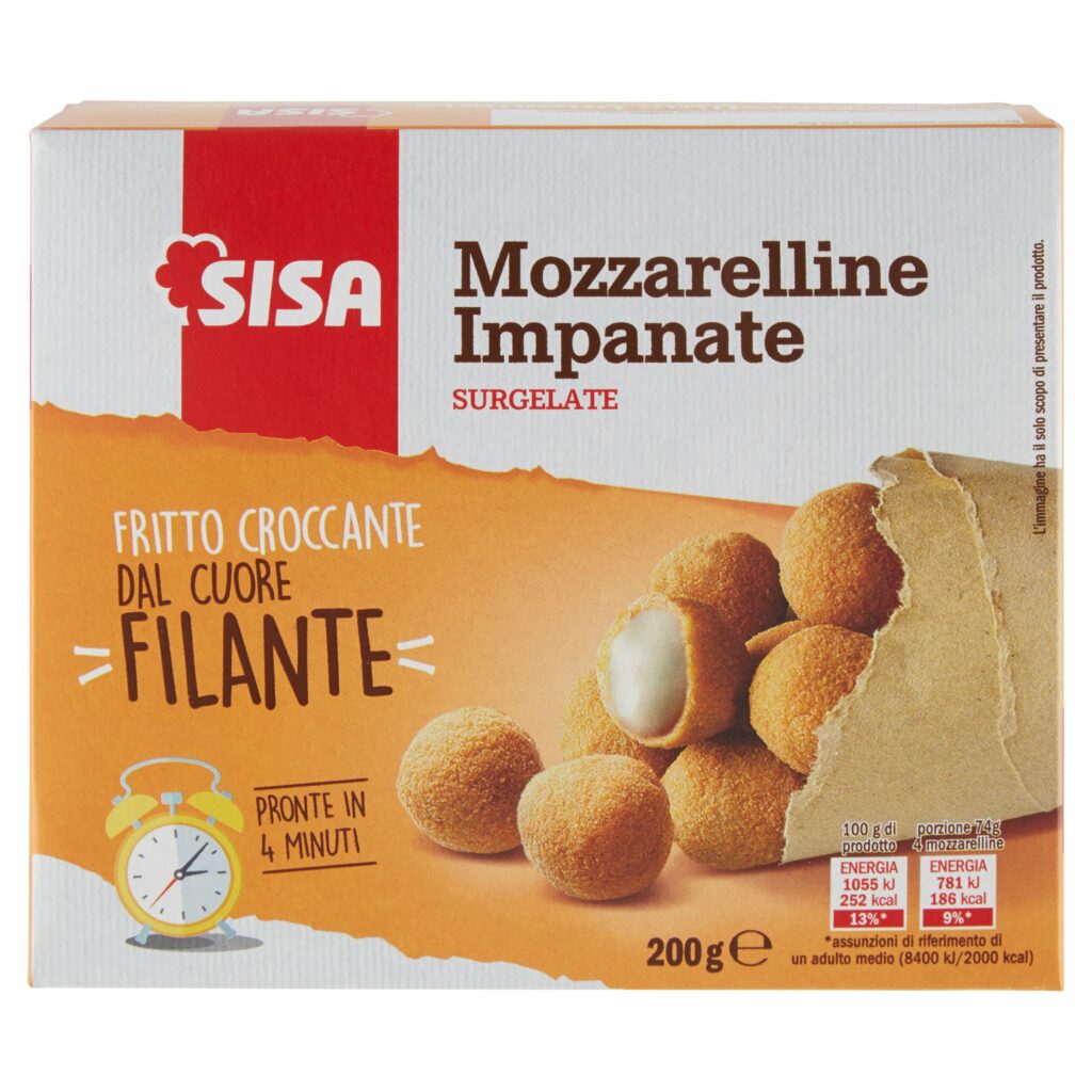 Sisa Mozzarelline Impanate	 Surgelate 200 g
