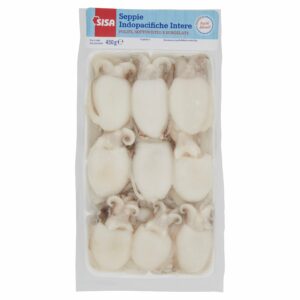 Sisa Seppie Indopacifiche Intere Pulite, Sottovuoto e Surgelate 450 g