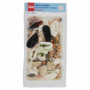 Sisa Misto Scoglio	 Mix di Molluschi e Crostacei Sottovuoto Surgelati 300 g