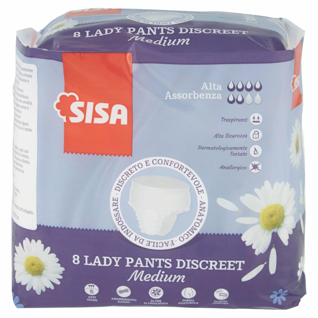 Sisa Lady Pants Discret Medium 8 pz