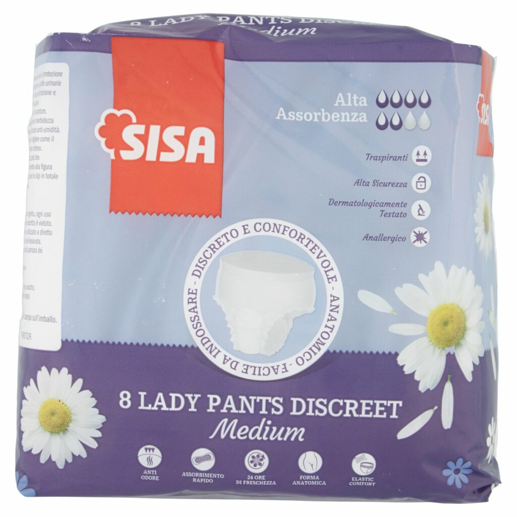 Sisa Lady Pants Discret Medium 8 pz