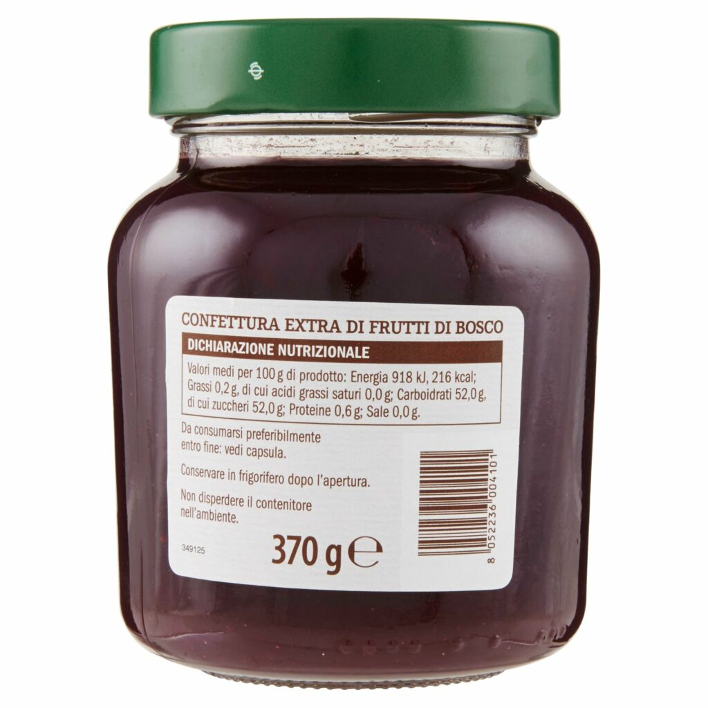 Sisa Confettura Extra di Frutti di Bosco 370 g