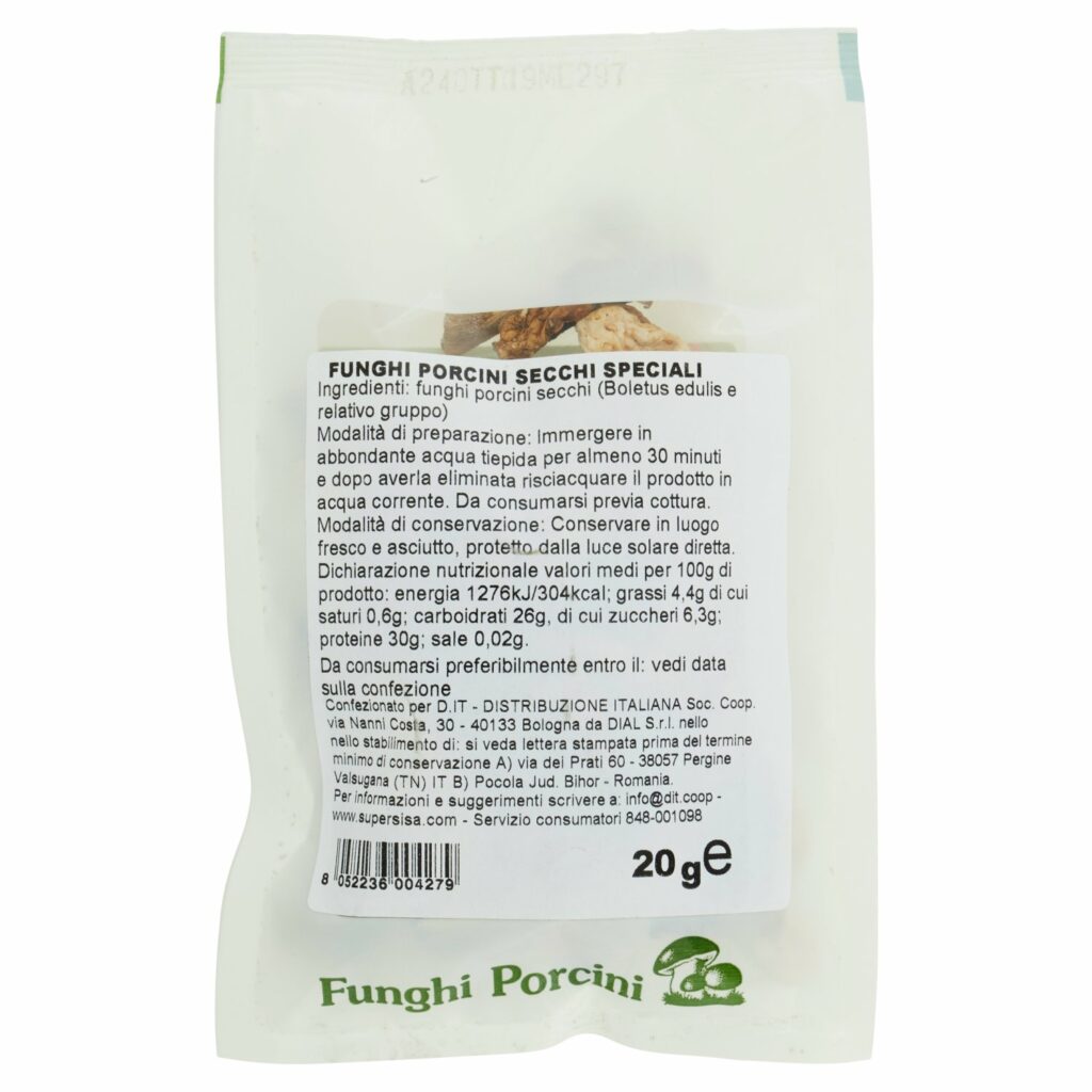 Sisa Funghi Porcini Secchi Speciali 20 g
