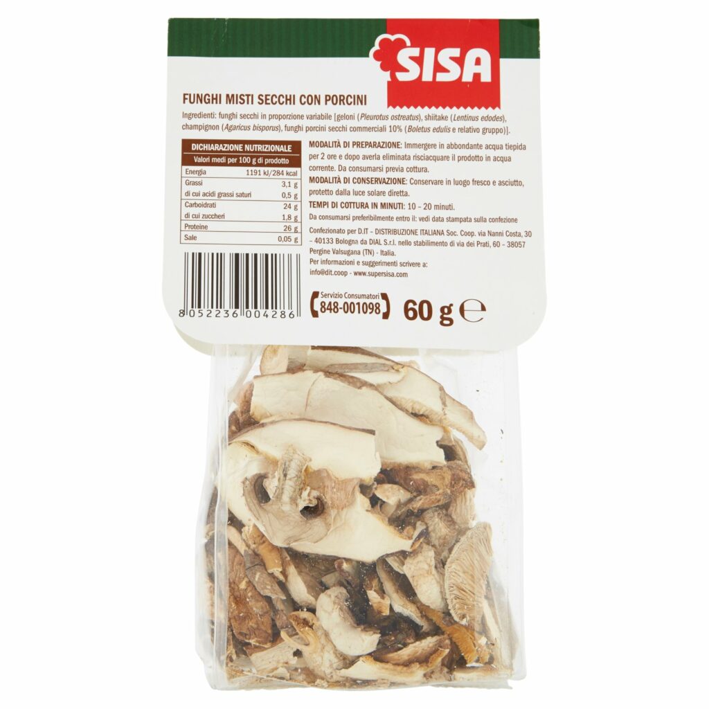 Sisa Funghi Misti Secchi con Porcini 60 g