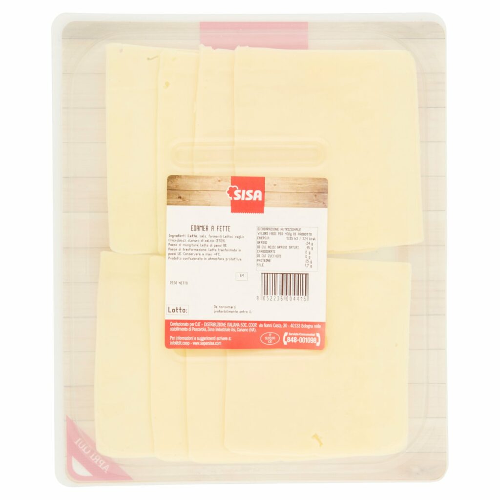 Sisa Affettato Fresco Edamer a Fette 150 g