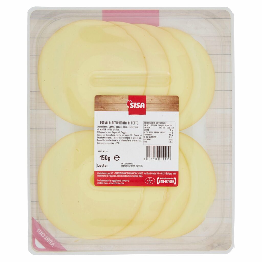 Sisa Affettato Fresco Provola Affumicata a Fette 150 g