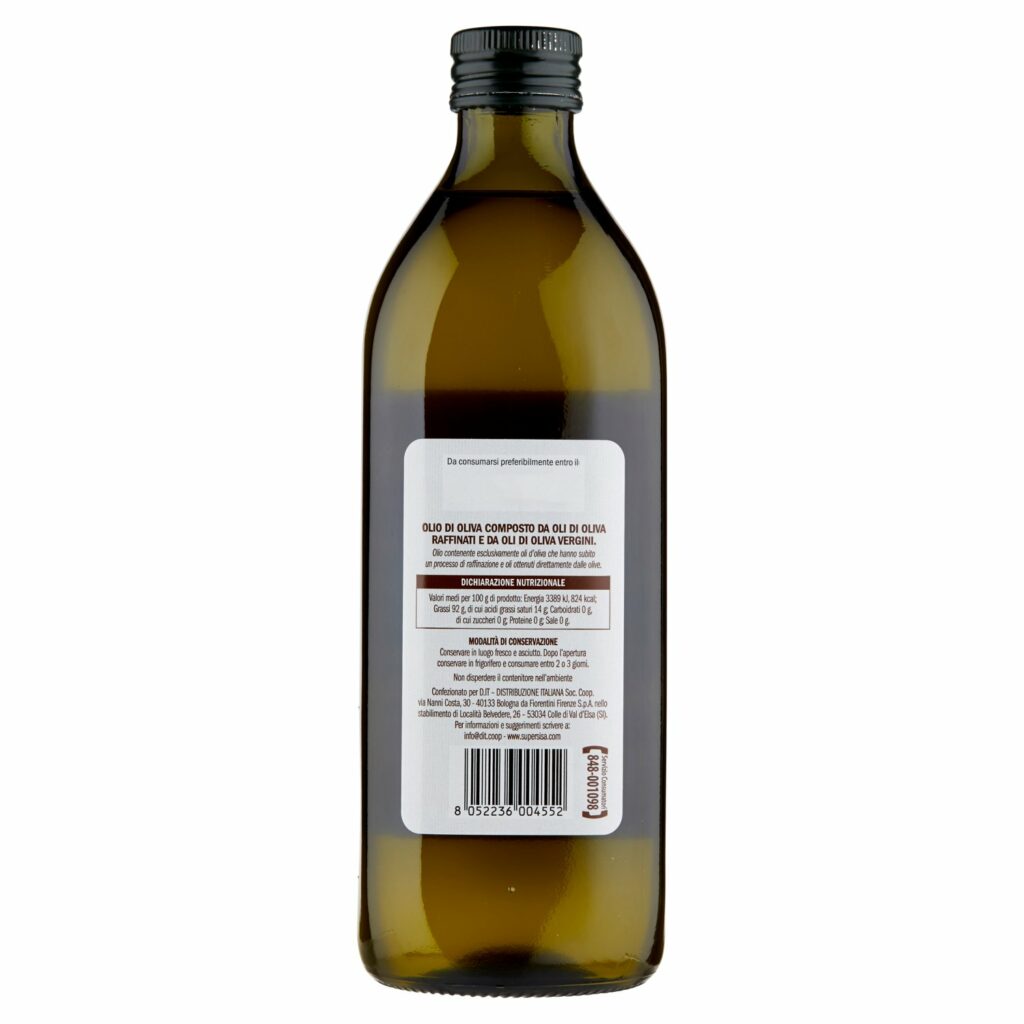 Sisa Olio di oliva composto da oli di oliva raffinati e da oli di oliva vergini 1 litro