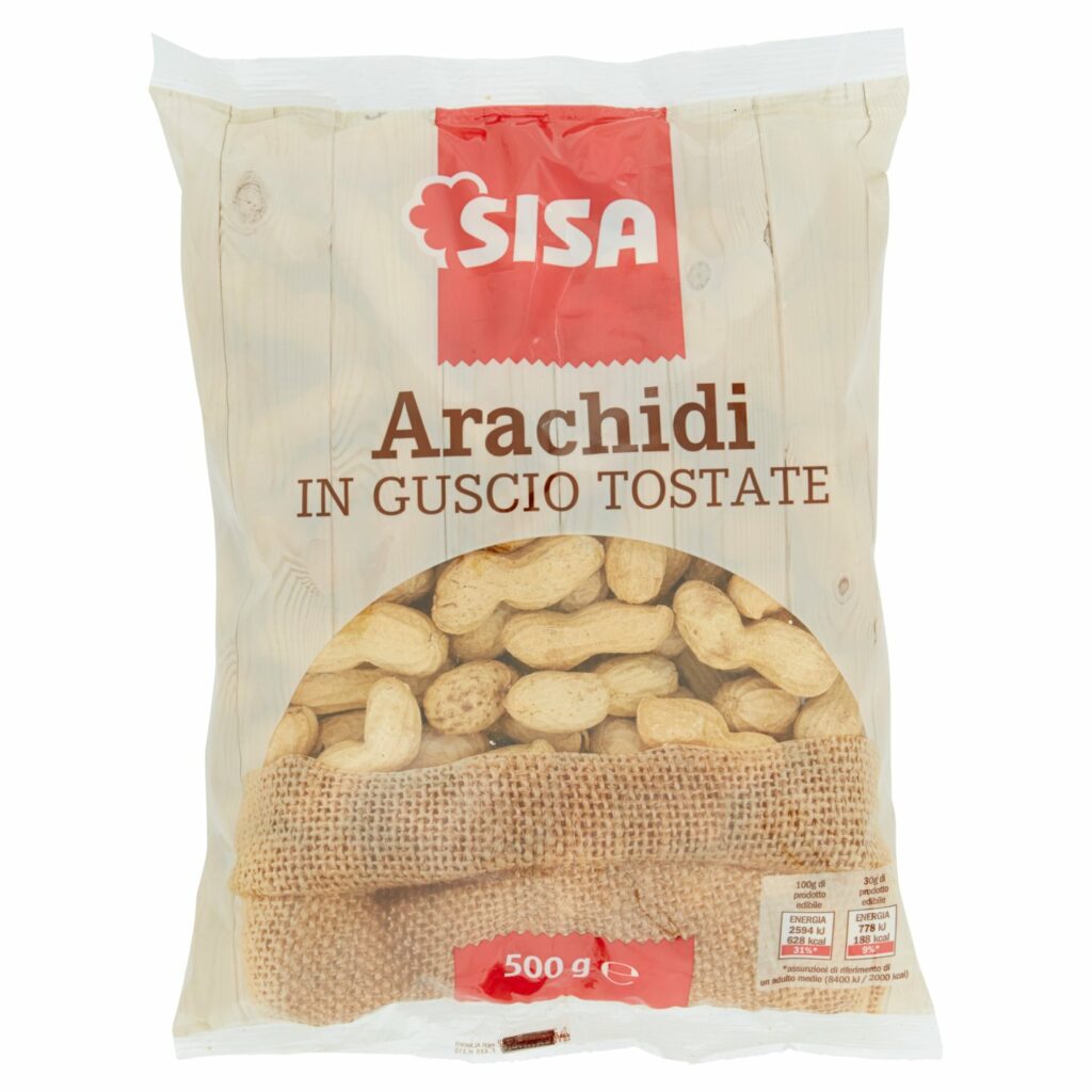 Sisa Arachidi in Guscio Tostate 500 g