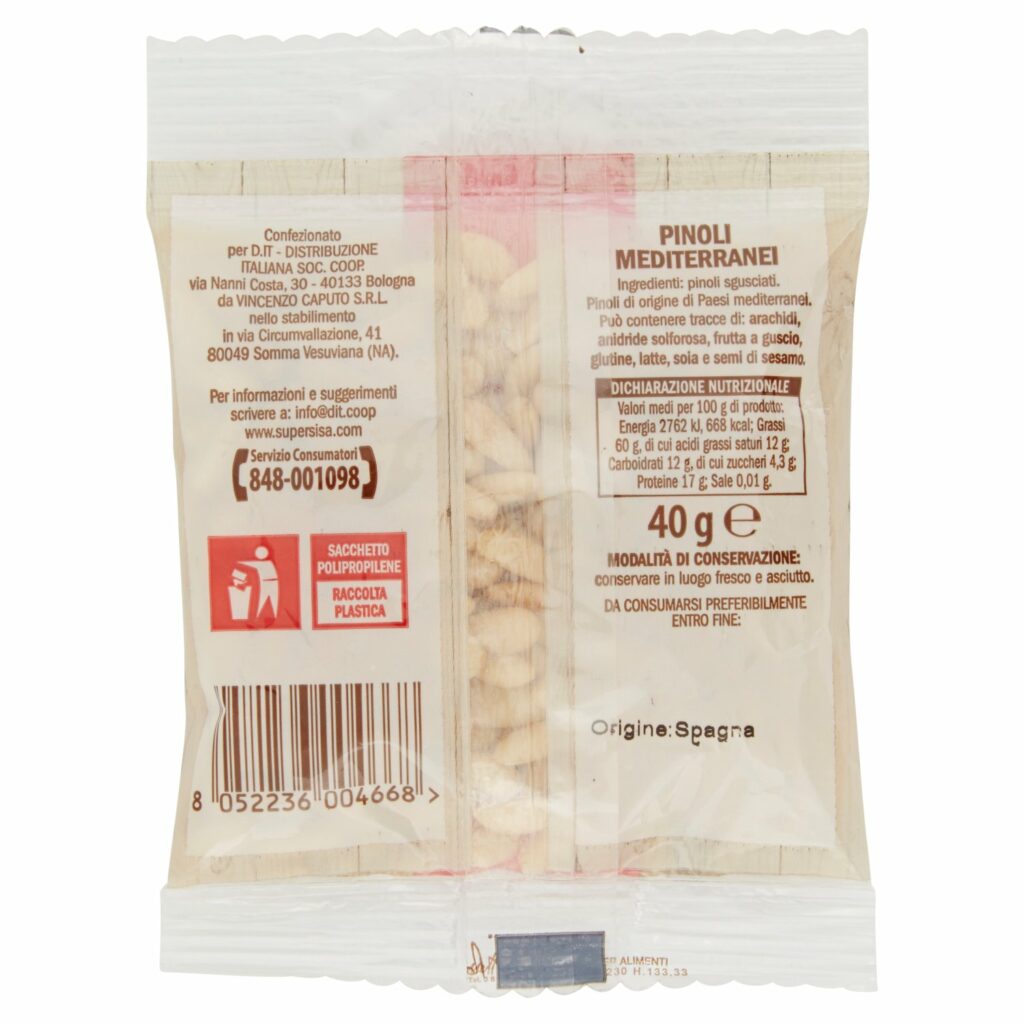 Sisa Pinoli Sgusciati 40 g