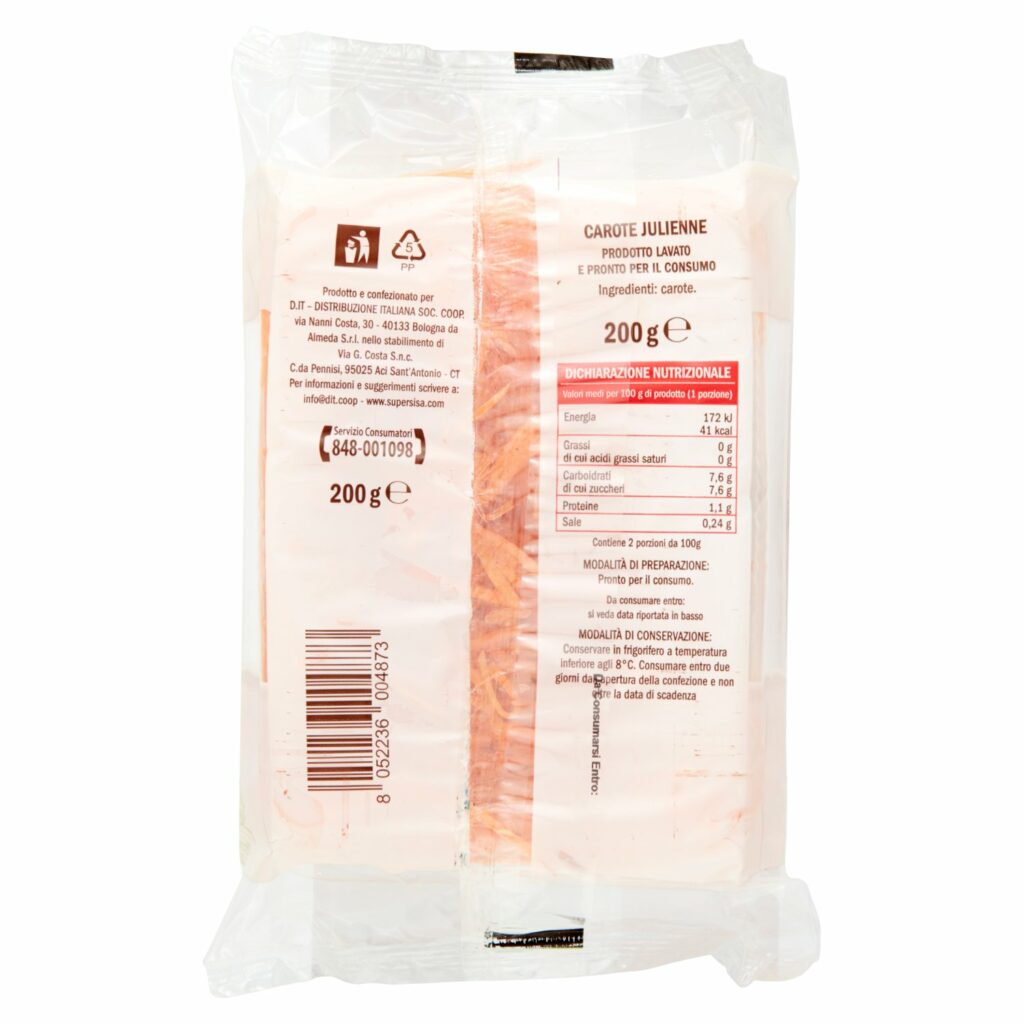 Sisa Carote Julienne 200 g