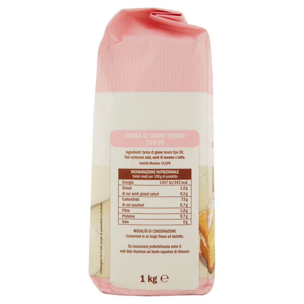 Sisa Farina di Grano Tenero Tipo 00 ideale per Dolci 1 kg