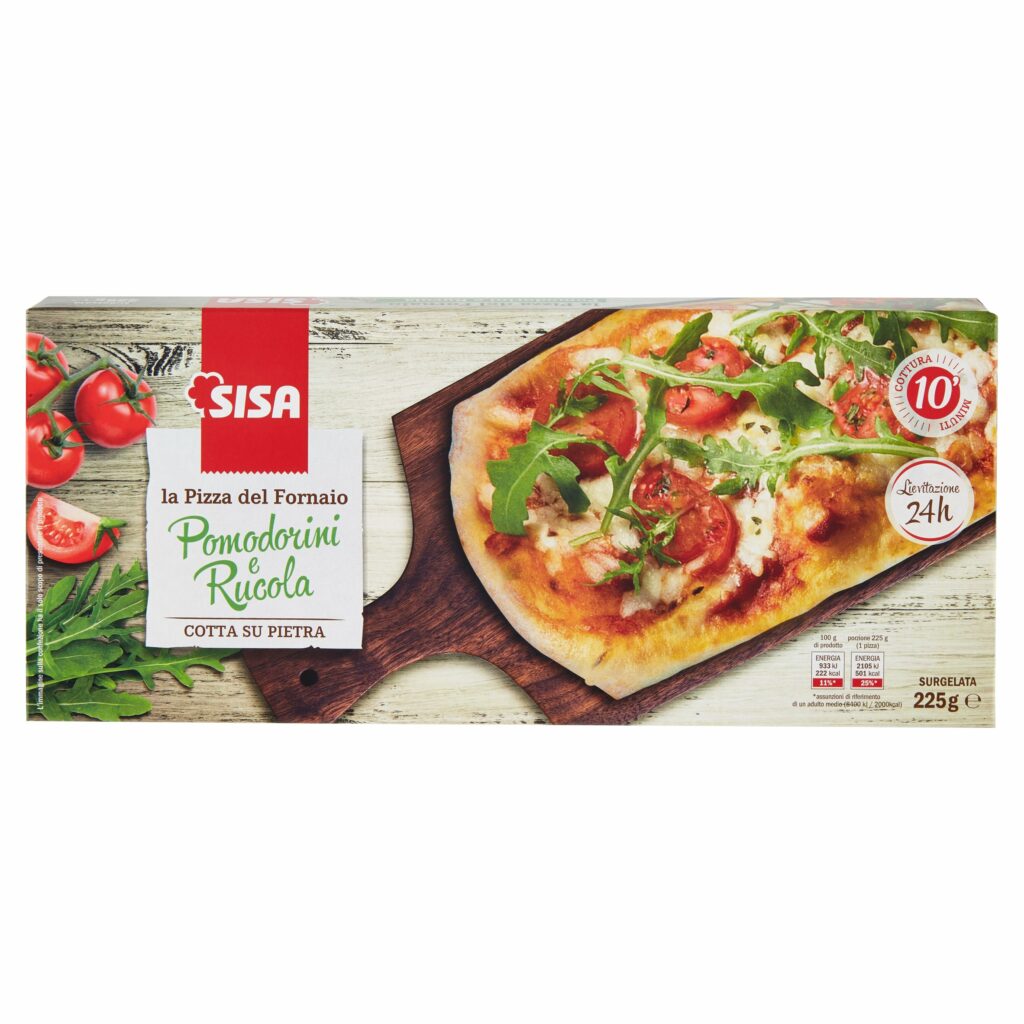Sisa la Pizza del Fornaio Pomodorini e Rucola Surgelata 225 g