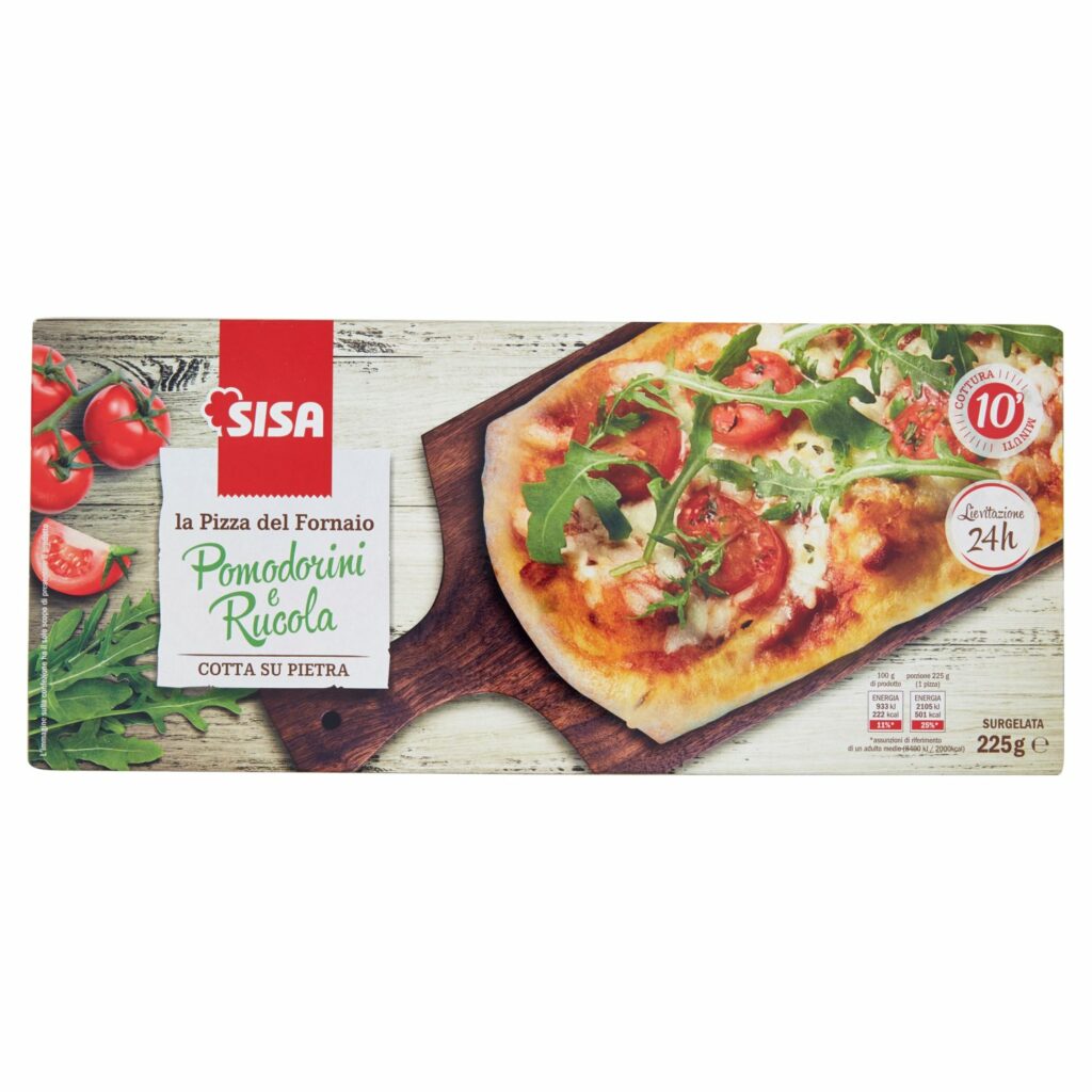 Sisa la Pizza del Fornaio Pomodorini e Rucola Surgelata 225 g