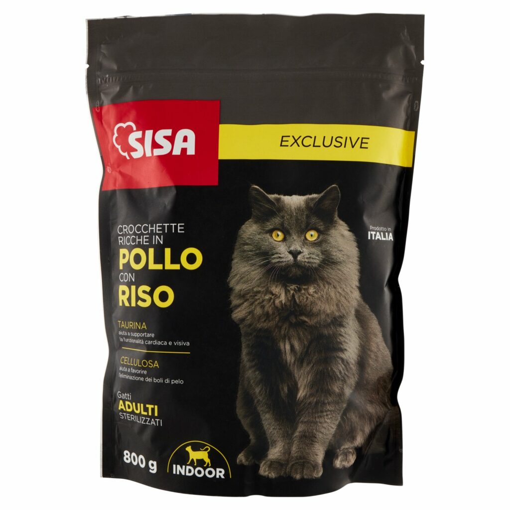 Sisa Exclusive Crocchette Ricche in Pollo con Riso 800 g