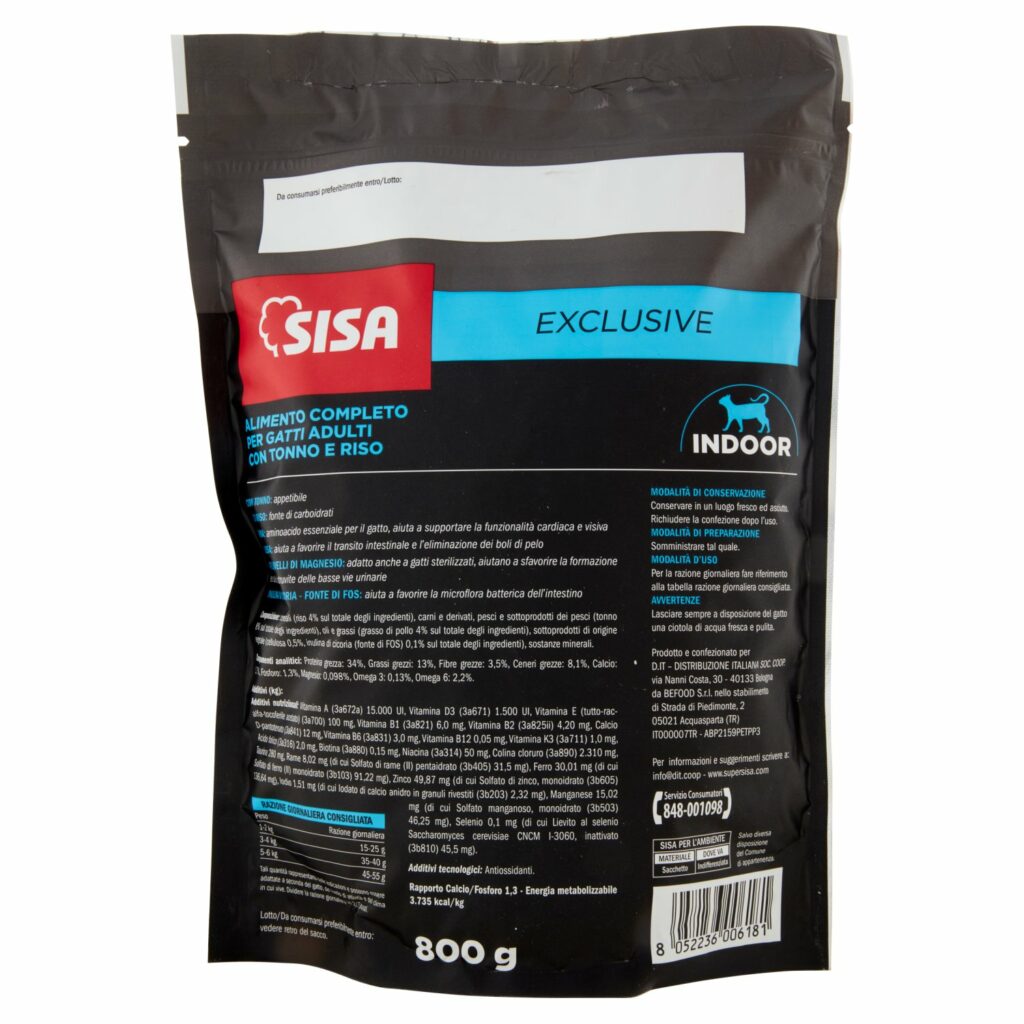 Sisa Exclusive Crocchette con Tonno e Riso 800 g