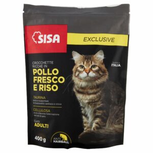 Sisa Exclusive Crocchette Ricche in Pollo Fresco e Riso 400 g