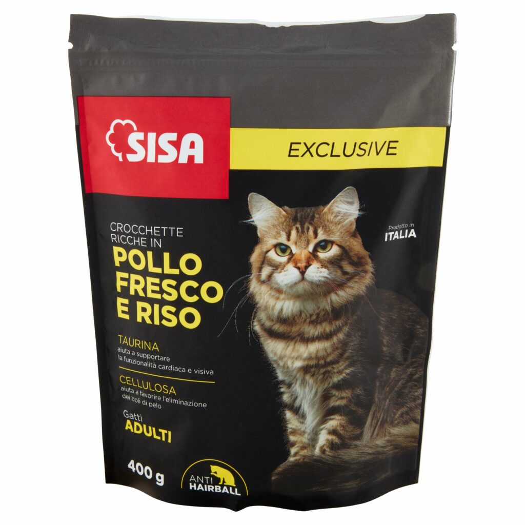 Sisa Exclusive Crocchette Ricche in Pollo Fresco e Riso 400 g