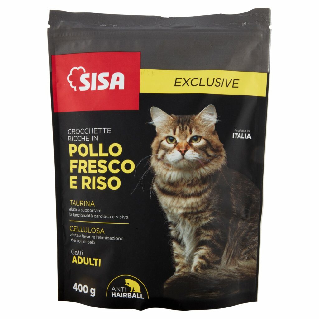 Sisa Exclusive Crocchette Ricche in Pollo Fresco e Riso 400 g