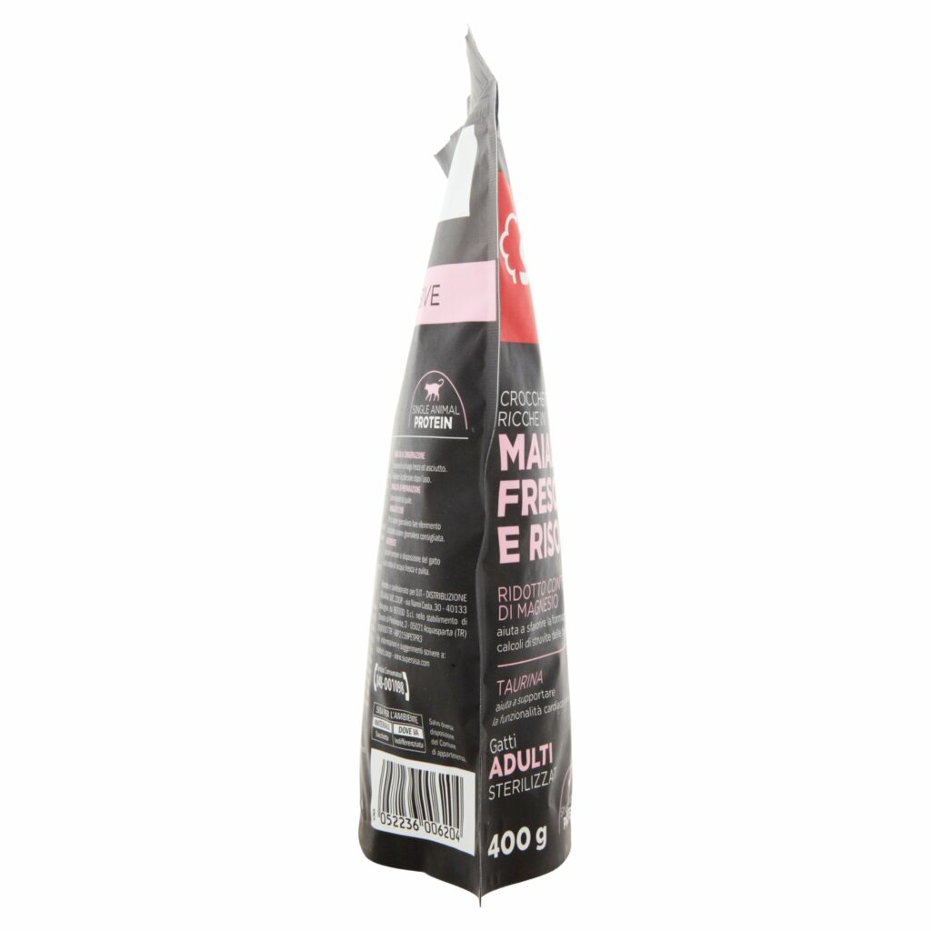 Sisa Exclusive Crocchette Ricche in Maiale Fresco e Riso 400 g