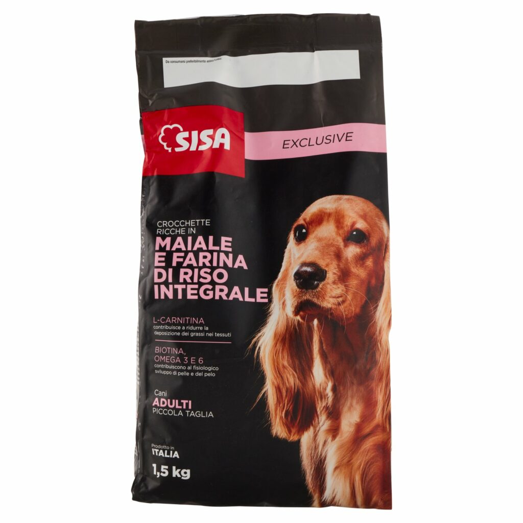Sisa Exclusive Crocchette Ricche in Maiale e Farina di Riso Integrale 1,5 kg